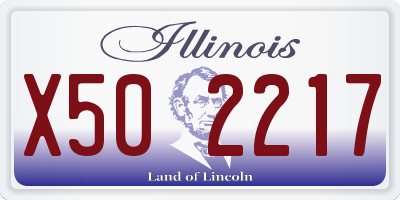 IL license plate X502217