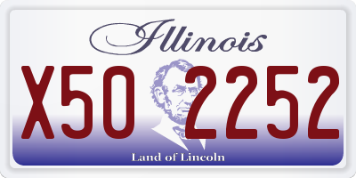 IL license plate X502252