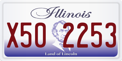 IL license plate X502253