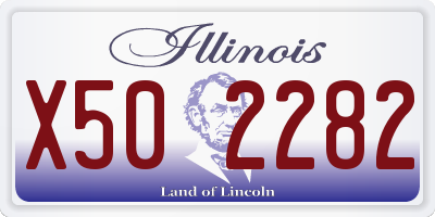 IL license plate X502282