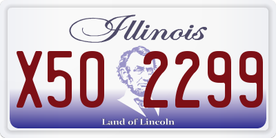 IL license plate X502299