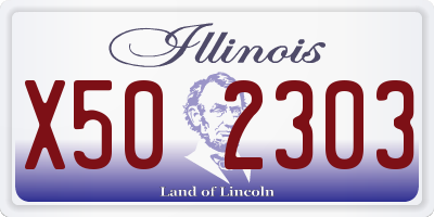 IL license plate X502303
