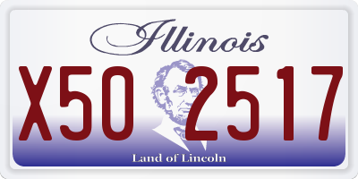 IL license plate X502517