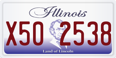 IL license plate X502538