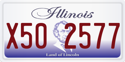 IL license plate X502577
