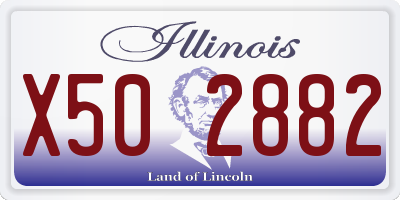 IL license plate X502882