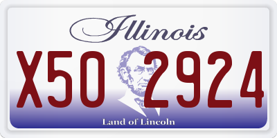 IL license plate X502924