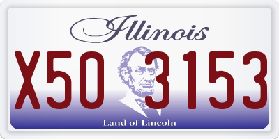 IL license plate X503153