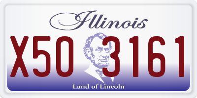 IL license plate X503161
