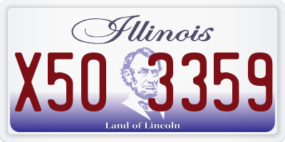 IL license plate X503359