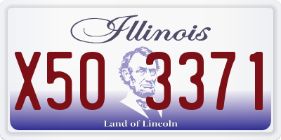 IL license plate X503371