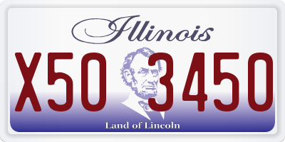 IL license plate X503450