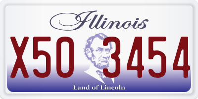 IL license plate X503454