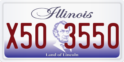 IL license plate X503550