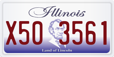 IL license plate X503561