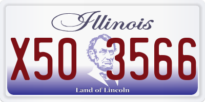 IL license plate X503566