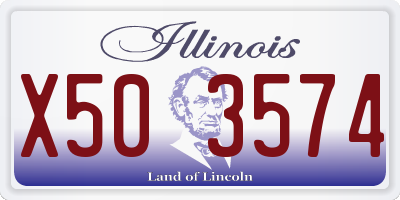 IL license plate X503574