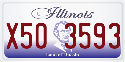 IL license plate X503593