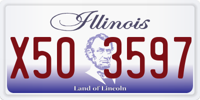 IL license plate X503597