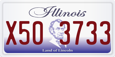 IL license plate X503733