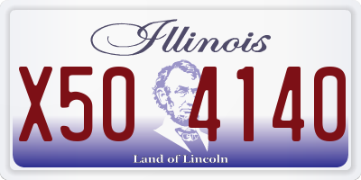IL license plate X504140