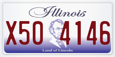 IL license plate X504146