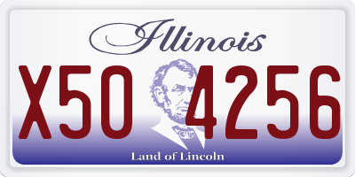 IL license plate X504256