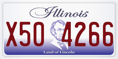 IL license plate X504266