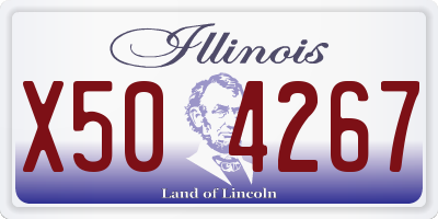 IL license plate X504267