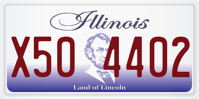 IL license plate X504402