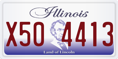 IL license plate X504413