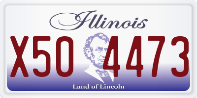 IL license plate X504473