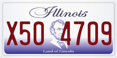 IL license plate X504709
