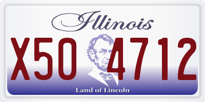 IL license plate X504712