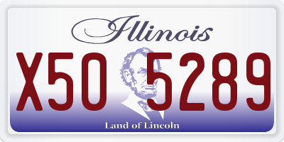 IL license plate X505289