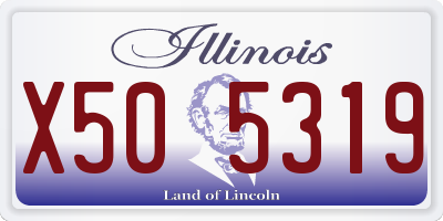 IL license plate X505319