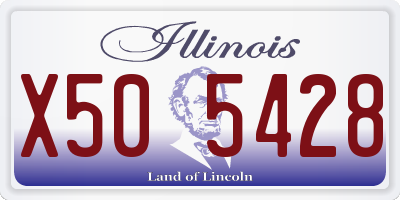 IL license plate X505428