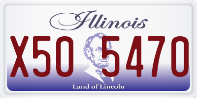 IL license plate X505470