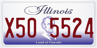 IL license plate X505524