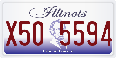 IL license plate X505594