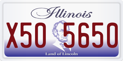 IL license plate X505650