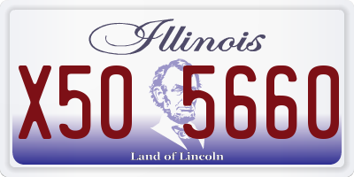 IL license plate X505660