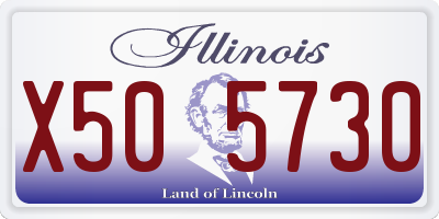 IL license plate X505730