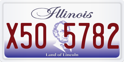 IL license plate X505782