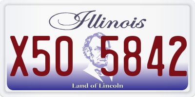 IL license plate X505842