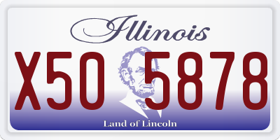 IL license plate X505878