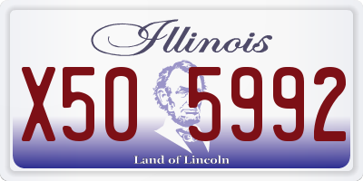 IL license plate X505992