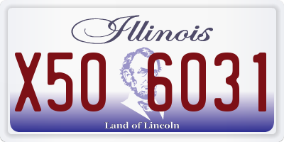 IL license plate X506031