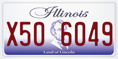 IL license plate X506049