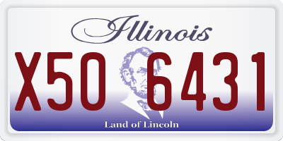 IL license plate X506431